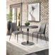 Terry Gunmetal / Black / Gunmetal Bistro Table